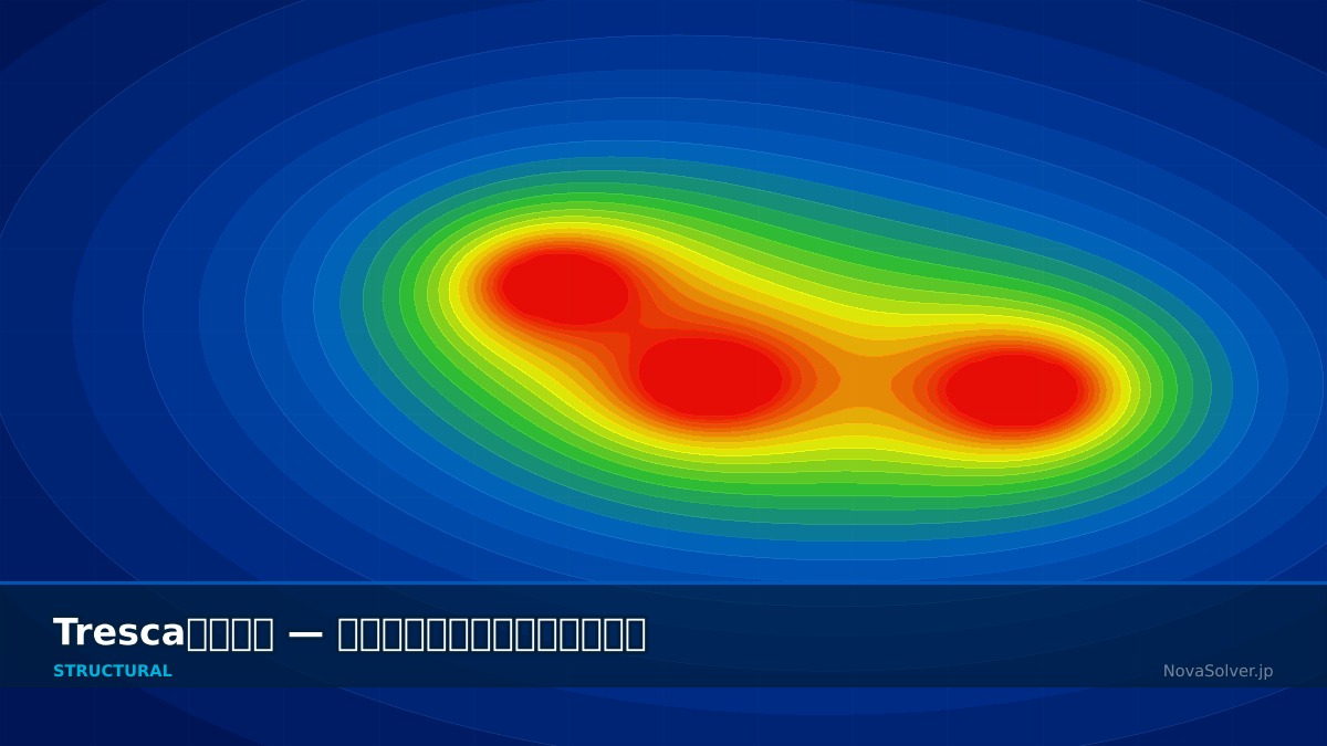 CAE visualization for plasticity tresca troubleshoot - technical simulation diagram