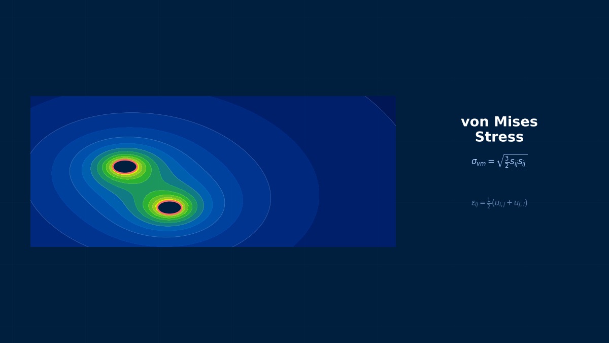 CAE visualization for plate kirchhoff theory - technical simulation diagram