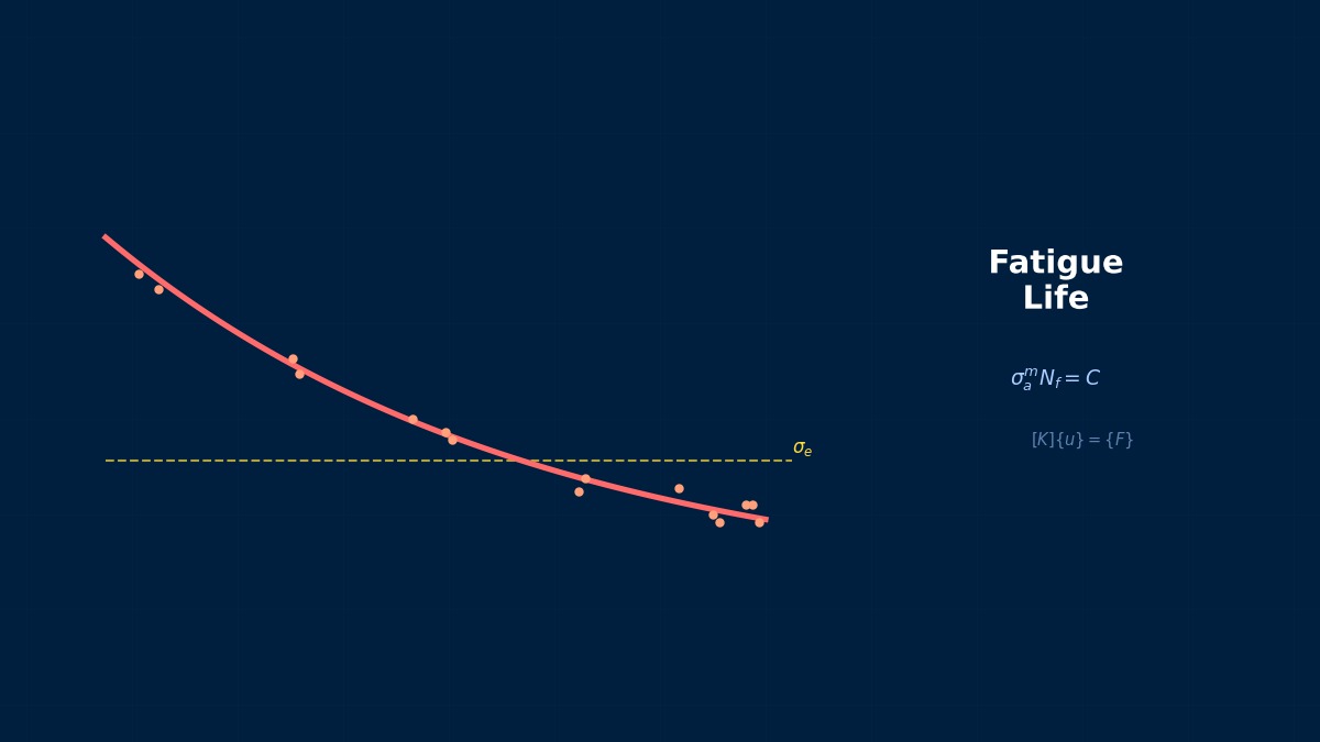CAE visualization for rainflow counting theory - technical simulation diagram