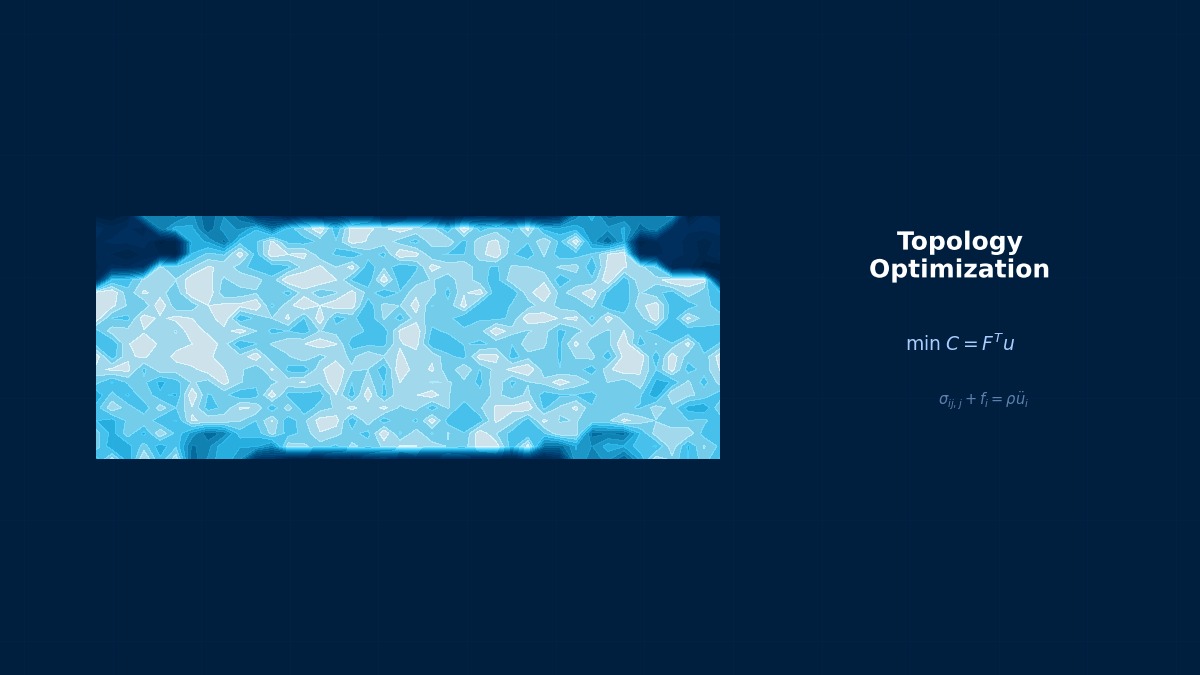 CAE visualization for shape optimization theory - technical simulation diagram