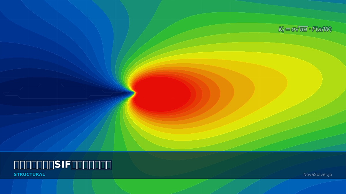 CAE visualization for sif modes theory - technical simulation diagram