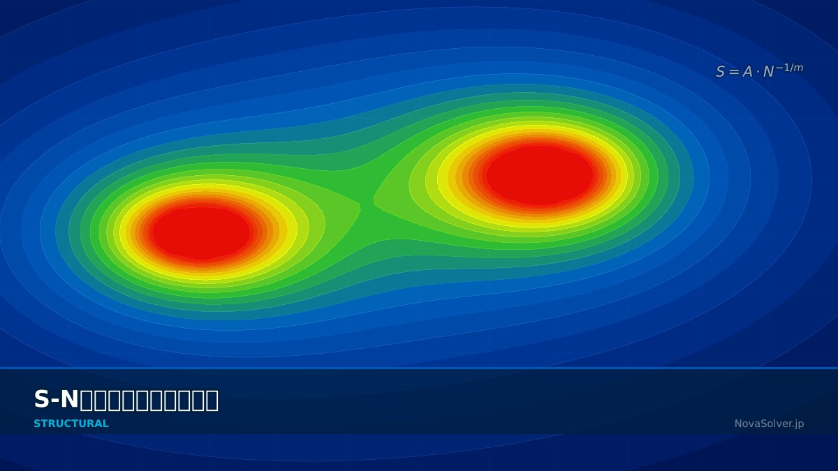 CAE visualization for sn curve theory - technical simulation diagram