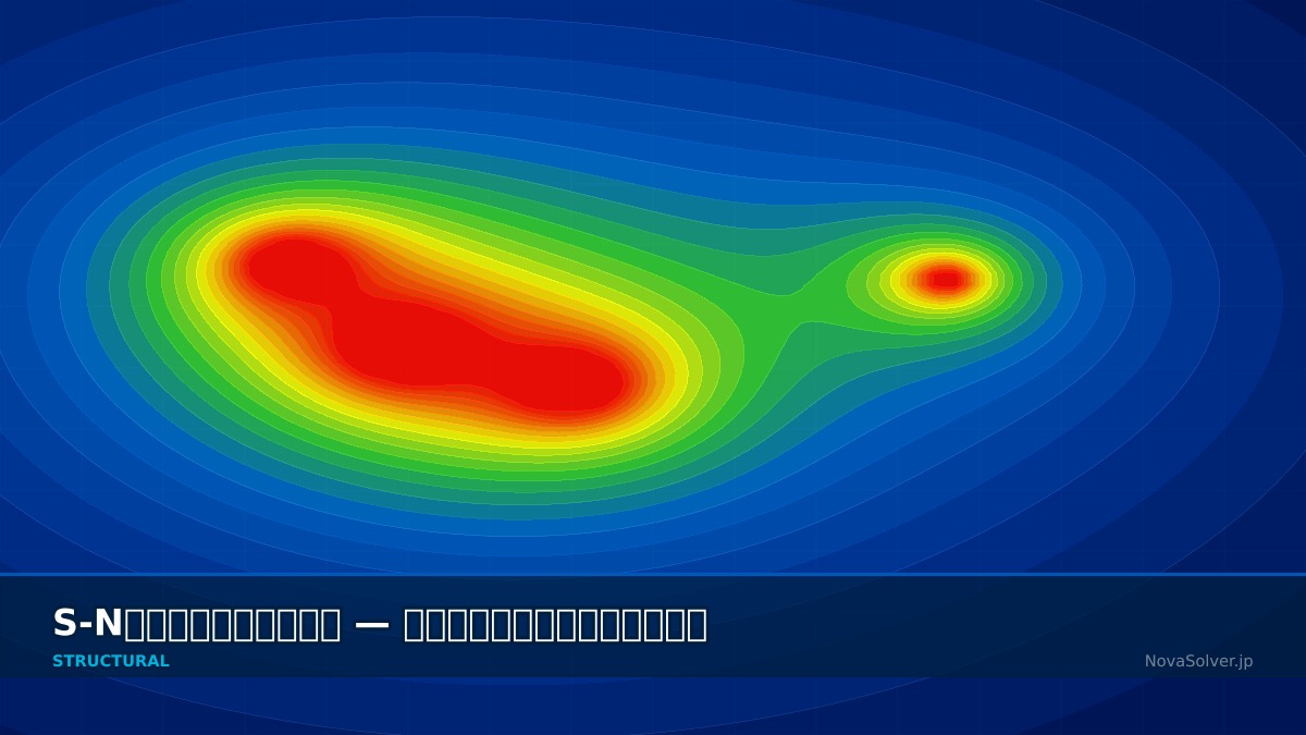 CAE visualization for sn curve troubleshoot - technical simulation diagram