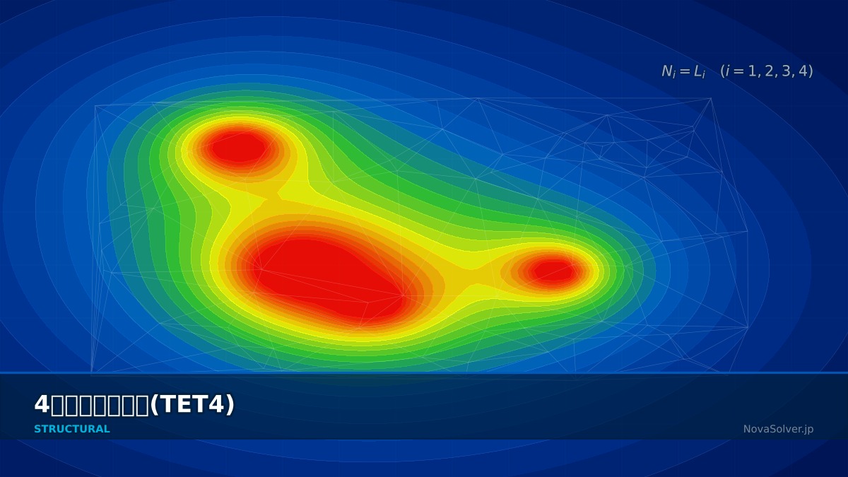 CAE visualization for tet4 element troubleshoot - technical simulation diagram