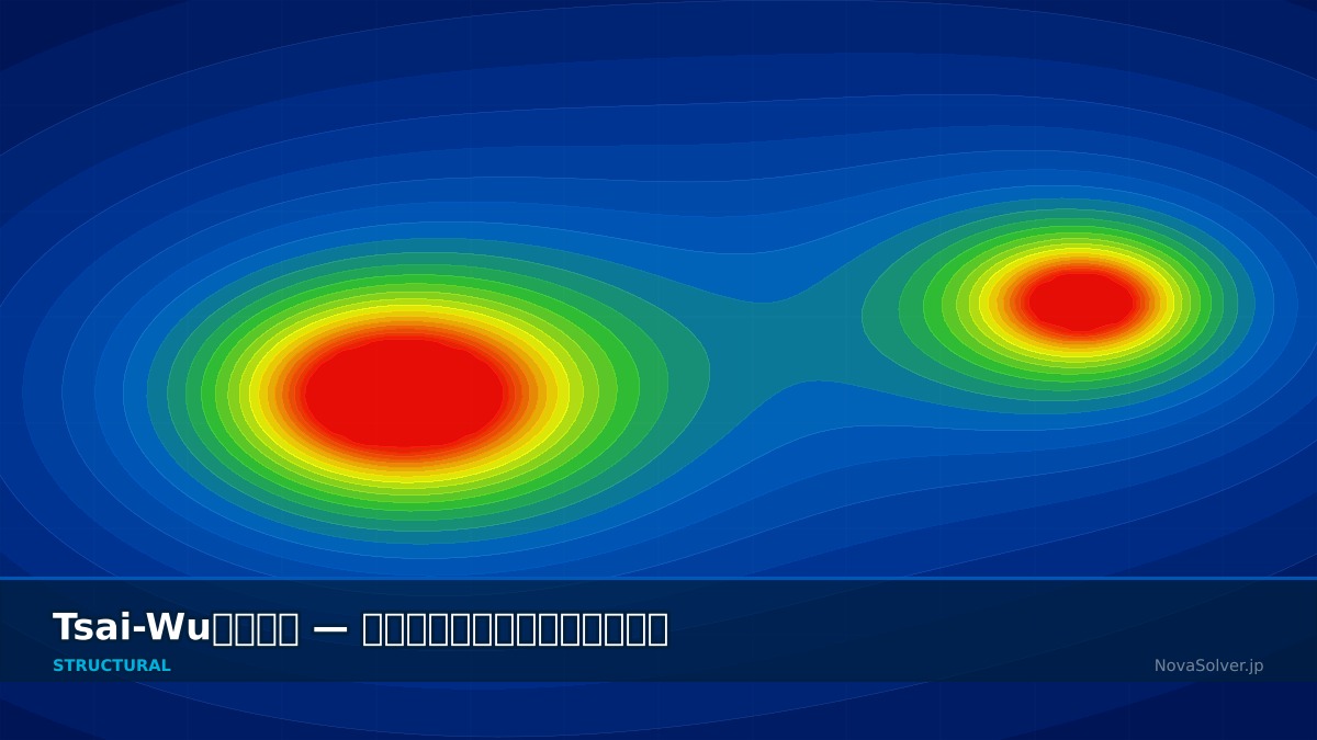 CAE visualization for tsai wu criterion troubleshoot - technical simulation diagram