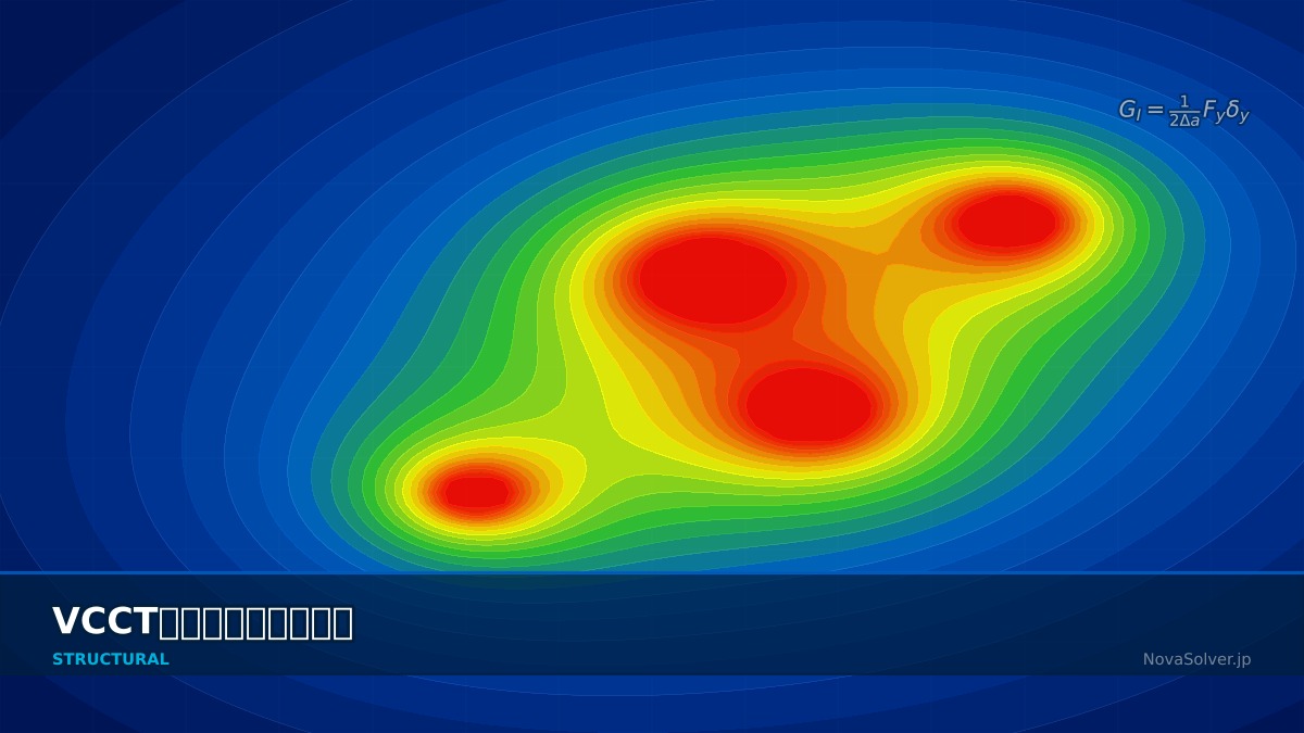 CAE visualization for vcct theory - technical simulation diagram