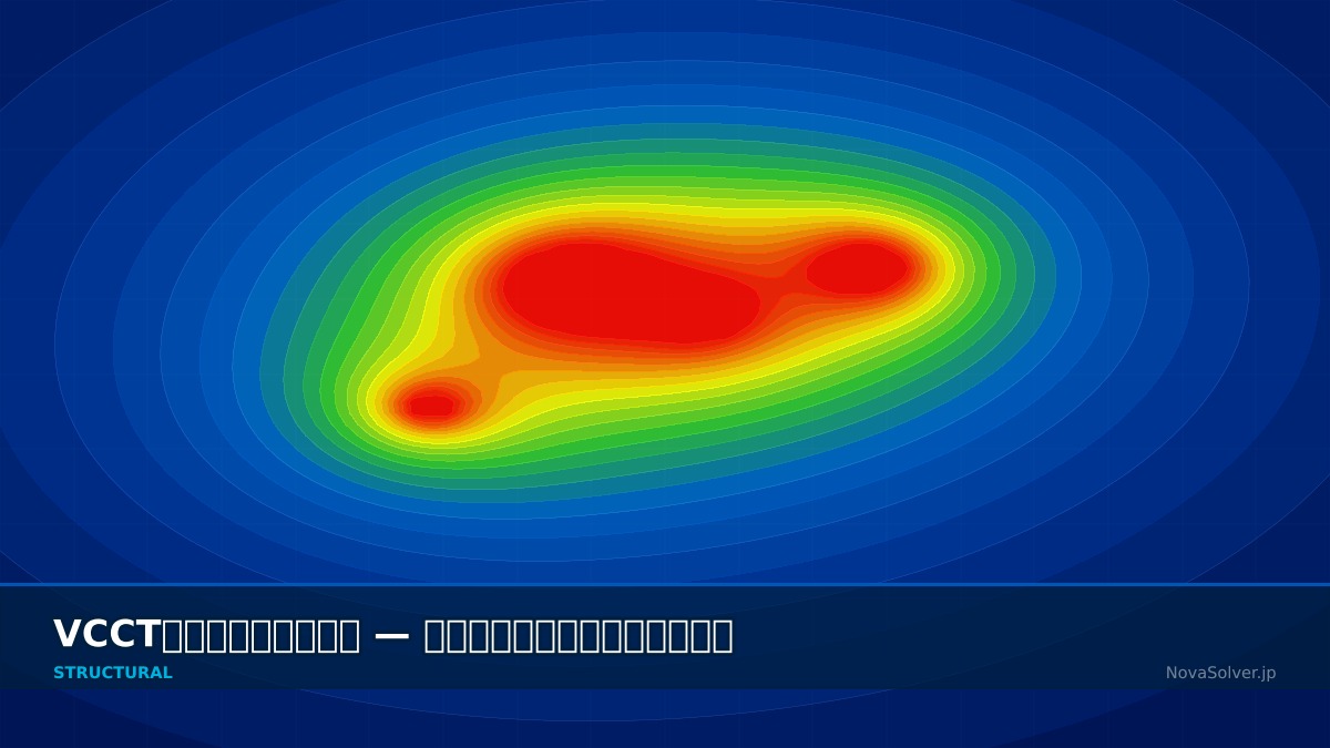 CAE visualization for vcct troubleshoot - technical simulation diagram