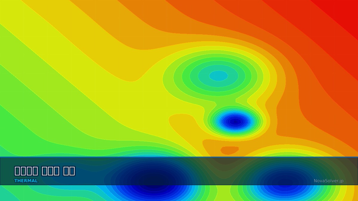 CAE visualization for additive thermal theory - technical simulation diagram