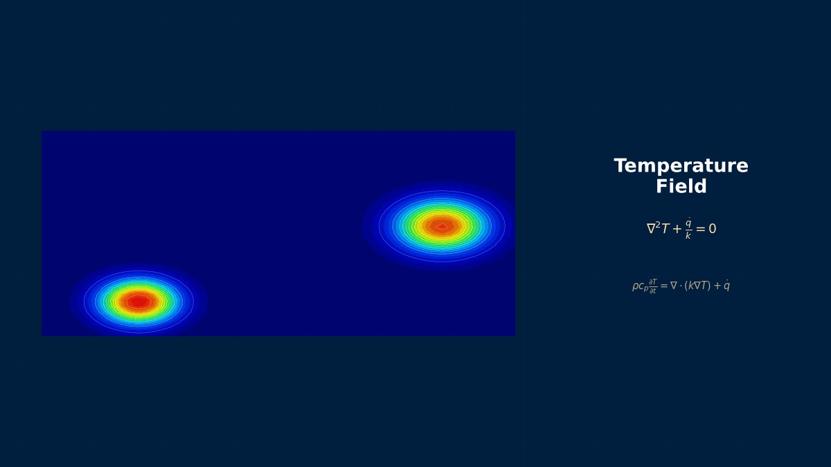 CAE visualization for building energy theory - technical simulation diagram