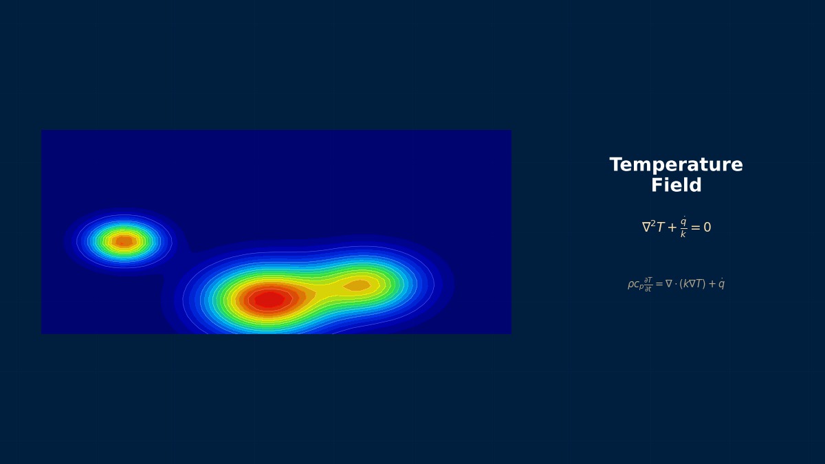 CAE visualization for composite material conduction theory - technical simulation diagram