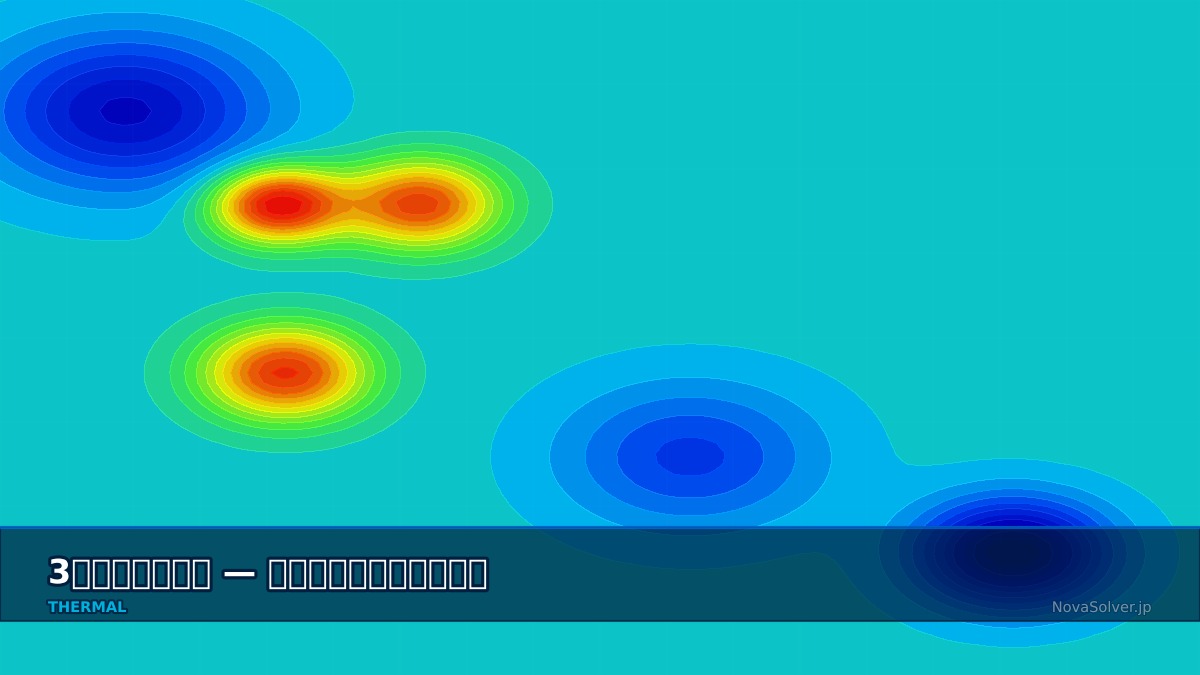 CAE visualization for conduction 3d troubleshoot - technical simulation diagram