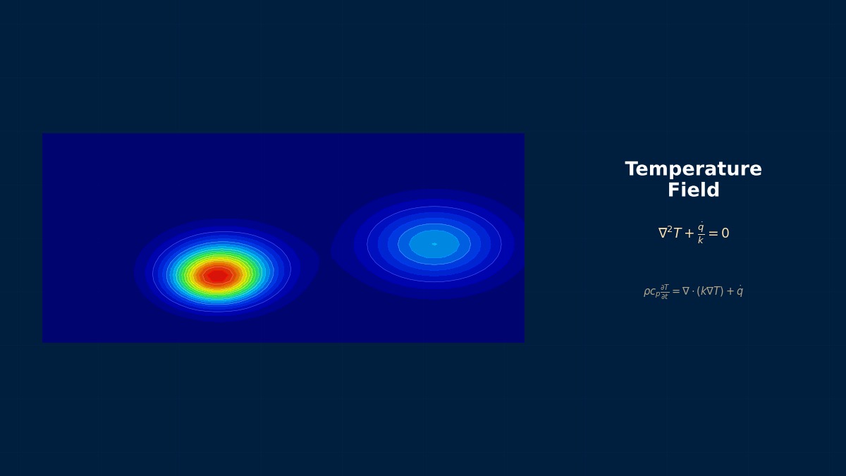 CAE visualization for cylindrical conduction theory - technical simulation diagram