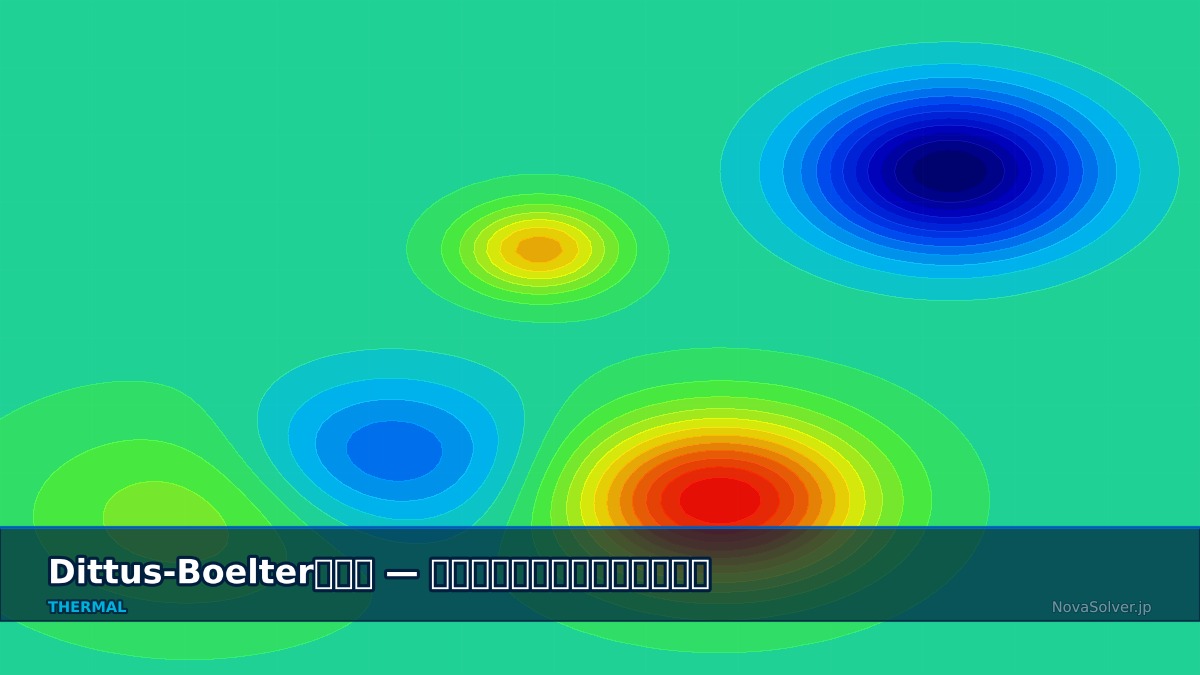 CAE visualization for dittus boelter troubleshoot - technical simulation diagram