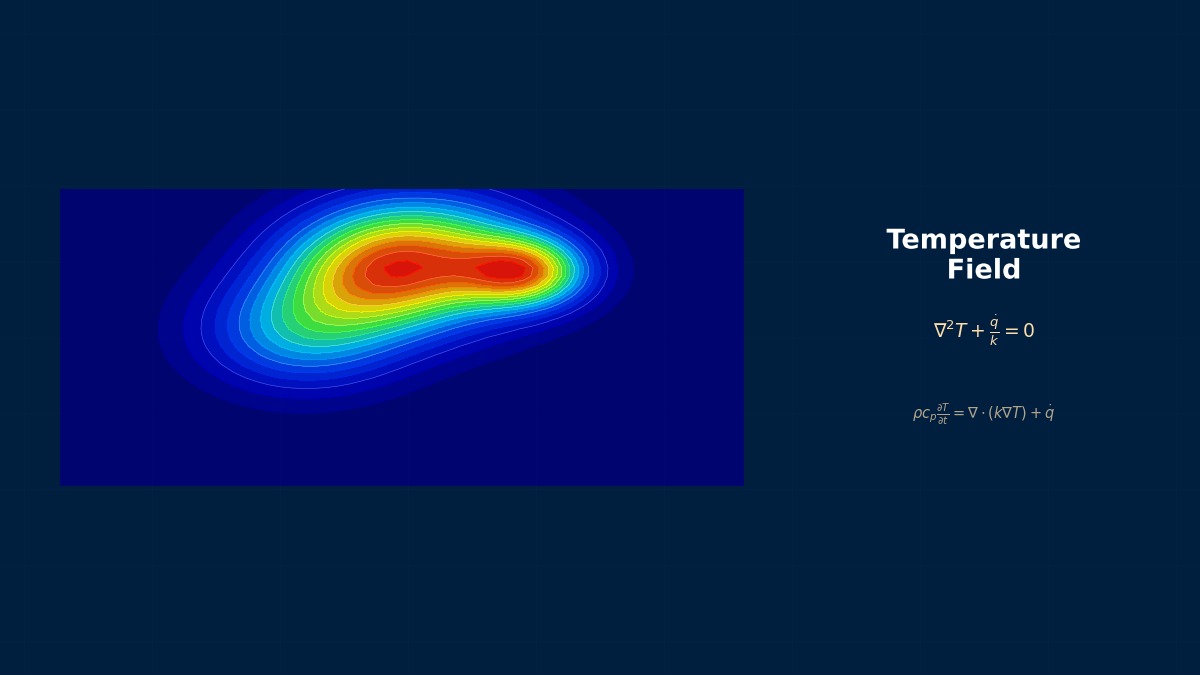 CAE visualization for fin analysis theory - technical simulation diagram