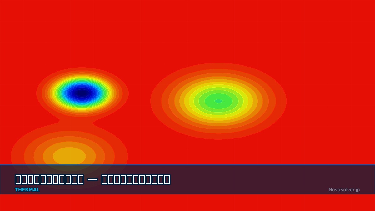 CAE visualization for heat generation steady troubleshoot - technical simulation diagram