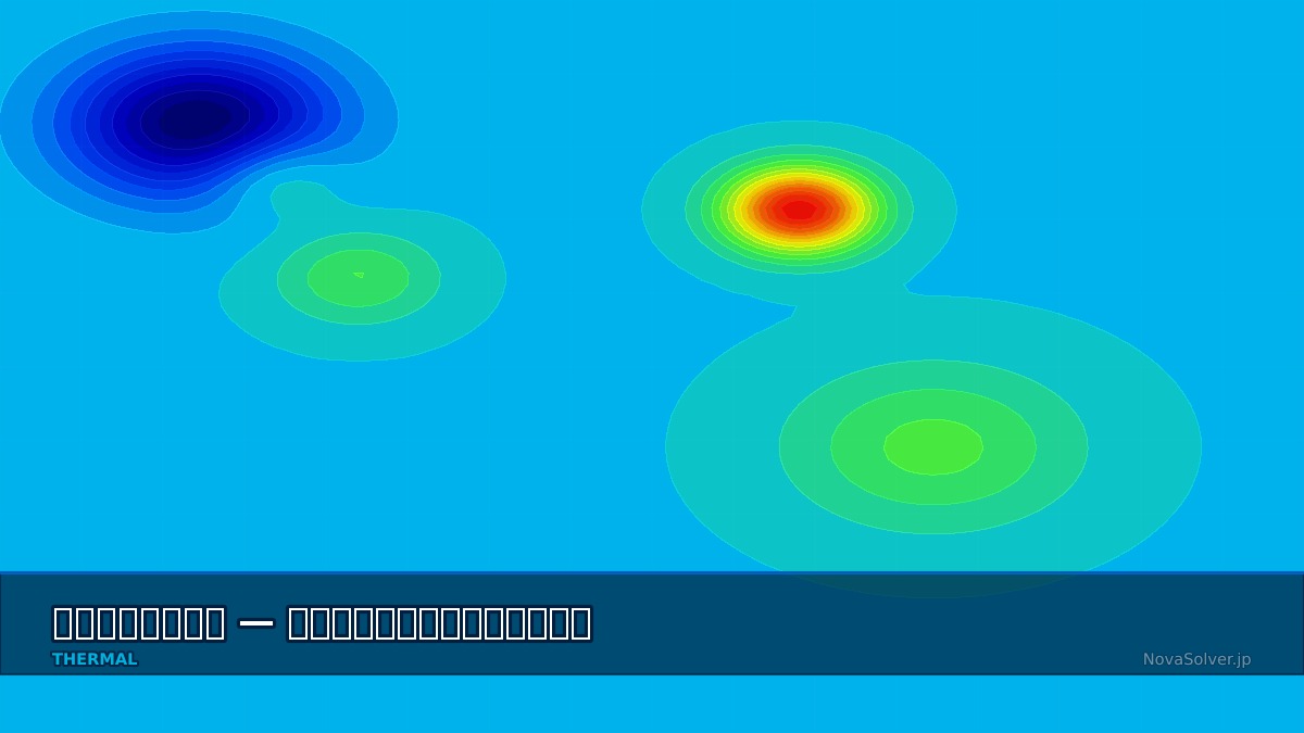 CAE visualization for heat sink design troubleshoot - technical simulation diagram