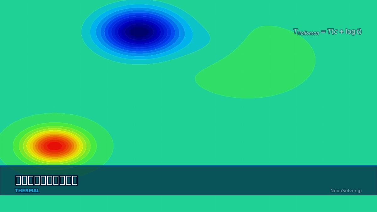 CAE visualization for heat treatment temper theory - technical simulation diagram