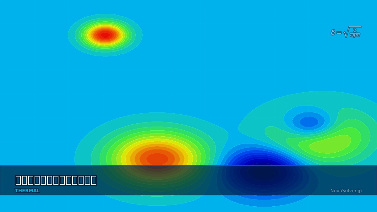 CAE visualization for induction hardening theory - technical simulation diagram