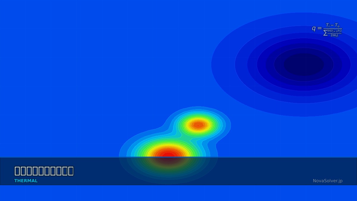 CAE visualization for kiln analysis theory - technical simulation diagram