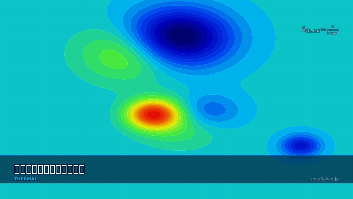 CAE visualization for natural forced cooling theory - technical simulation diagram
