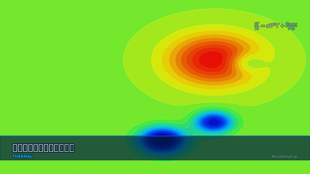 CAE visualization for reflow soldering theory - technical simulation diagram
