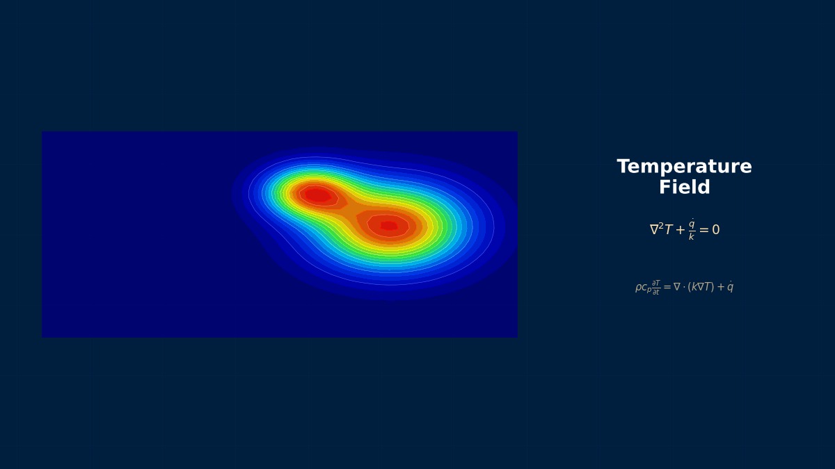 Semi-infinite solid transient conduction - temperature profile with erfc distribution and penetration depth visualization