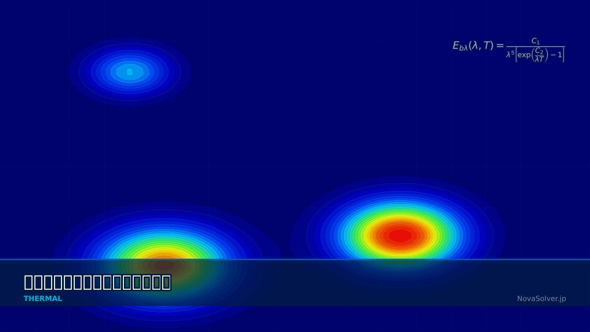 Spectral radiance distribution curves at multiple temperatures showing Planck law and Wien displacement