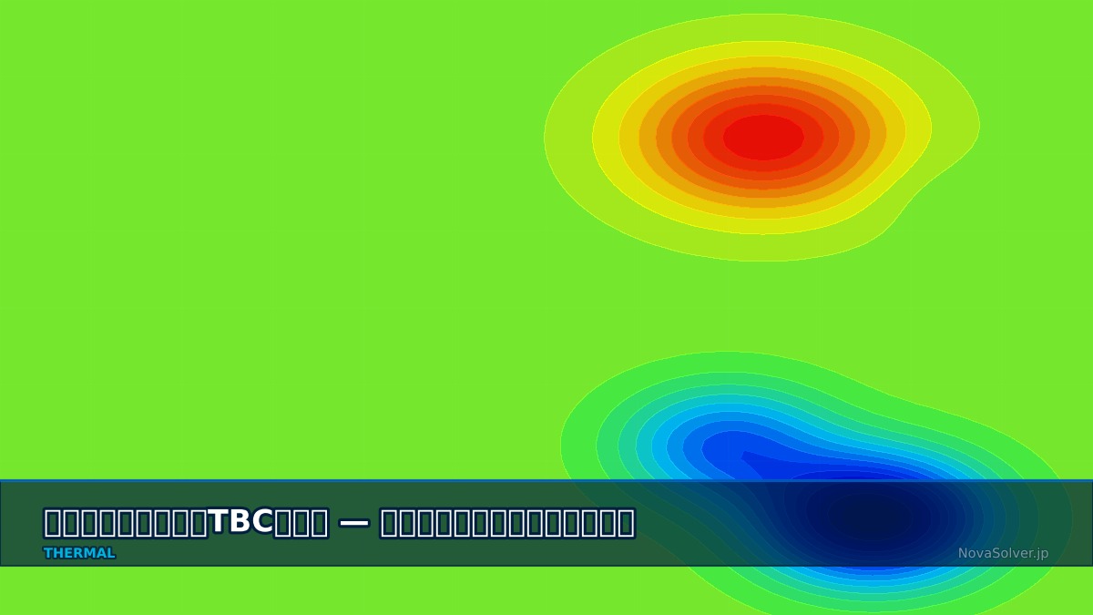 CAE visualization for thermal barrier coating troubleshoot - technical simulation diagram