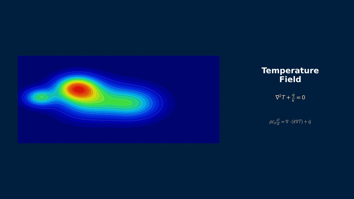 CAE visualization for thermal spray theory - technical simulation diagram