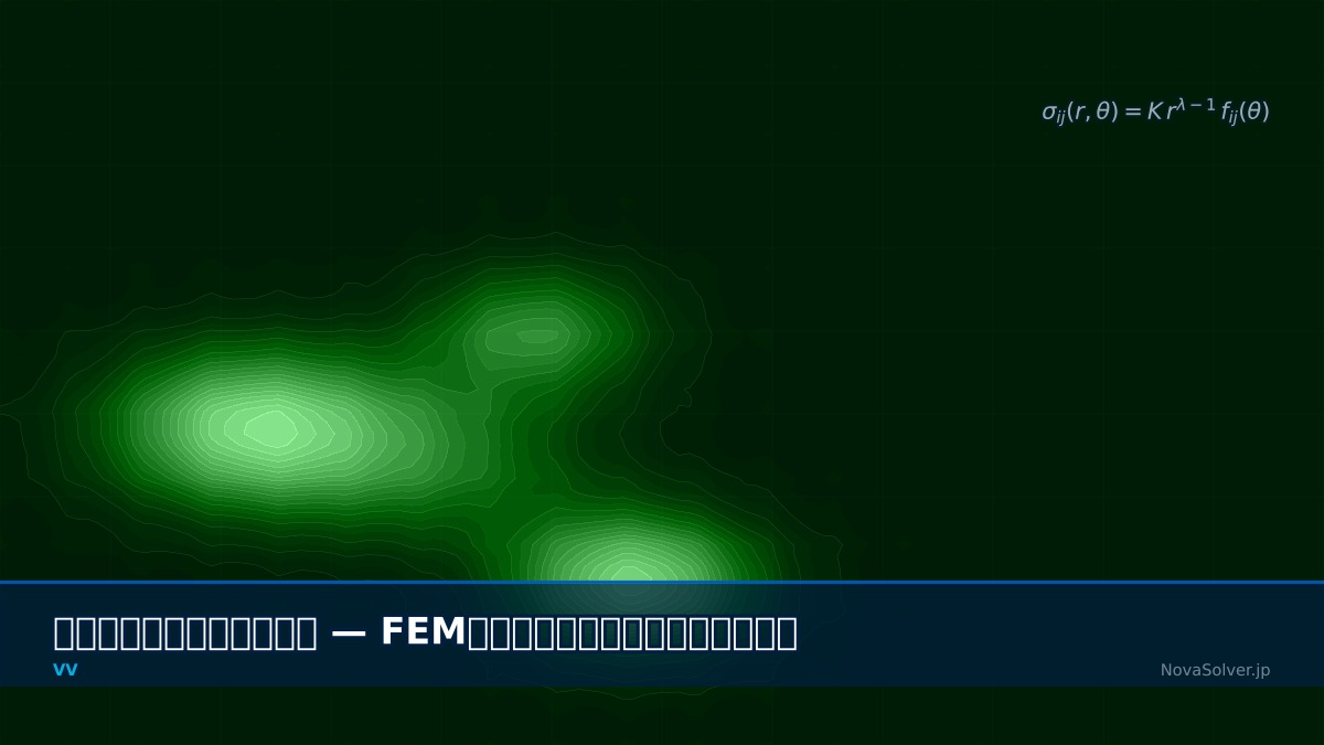 Stress singularity at re-entrant corner showing divergent von Mises stress with mesh refinement in FEA